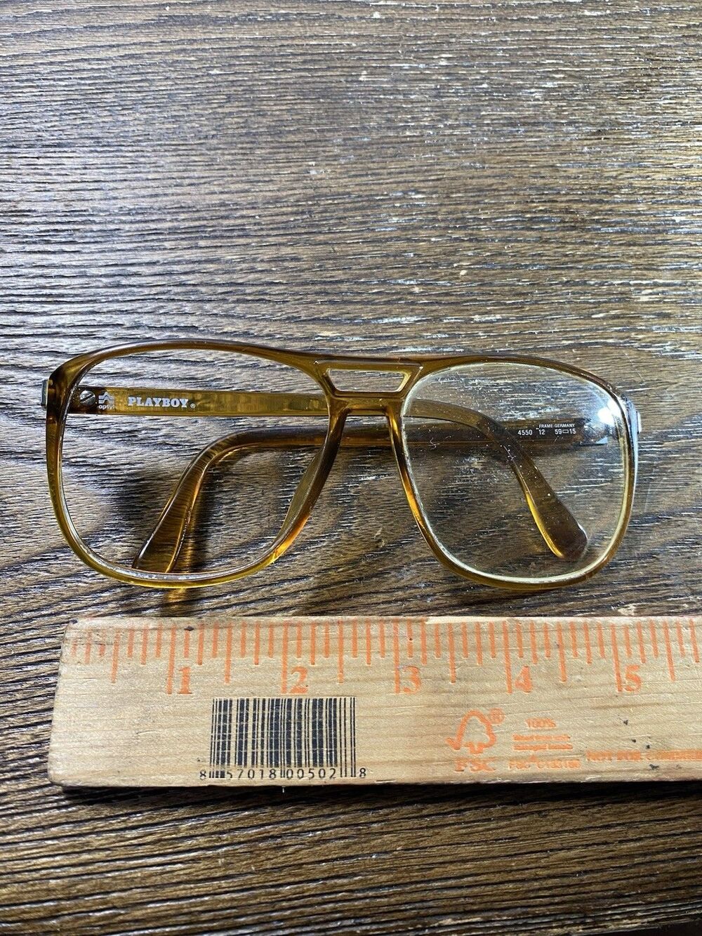 *Has 1 Lens* PLAYBOY 4550 12 59/15 vintage eyewear Oversized Germany 1980s Optyl